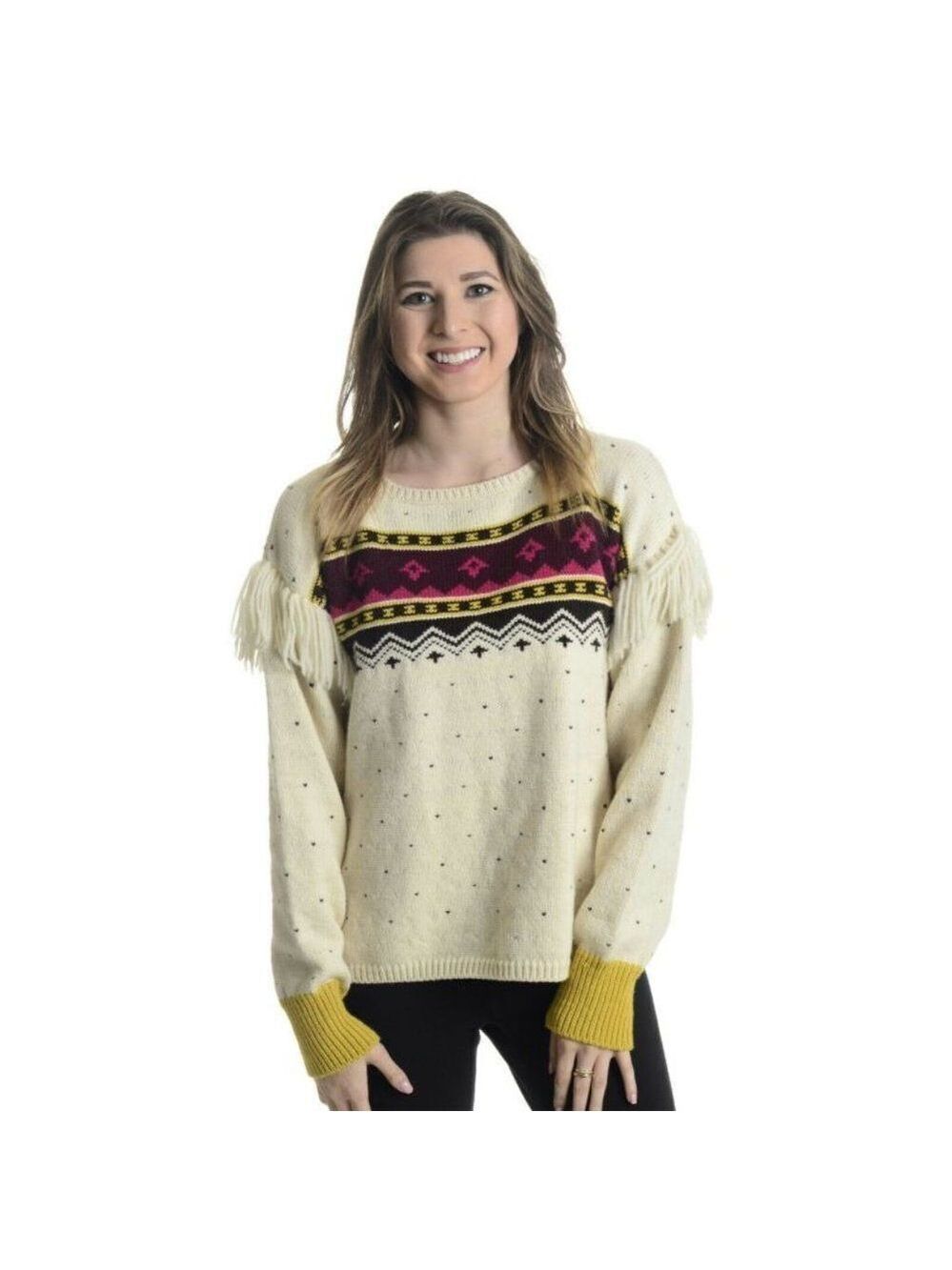 M Closed Nordic Knit Crewneck Sweater w Shoulder